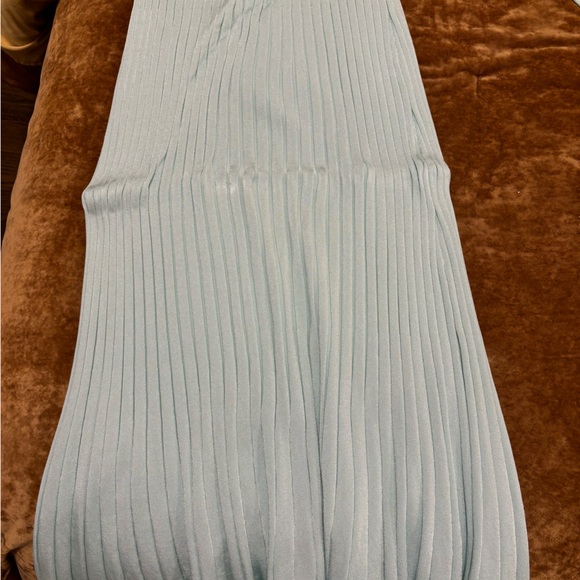 HOUSE OF HARLOW 1960 Ribbed Skirt Set in Pastel Blue - Picture 6 of 7